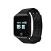 Produktbild KLE Smart Armband Uhr Herzfrequenz Blutdruck Armband Wasserdicht Bluetooth Oximeter Schrittzähler Smart Watch (Farbe : SCHWARZ)