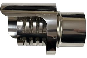 NOVA ITALF Borne Fumer granulés raccord M mâle cheminée en acier inoxydable (D 100mm)