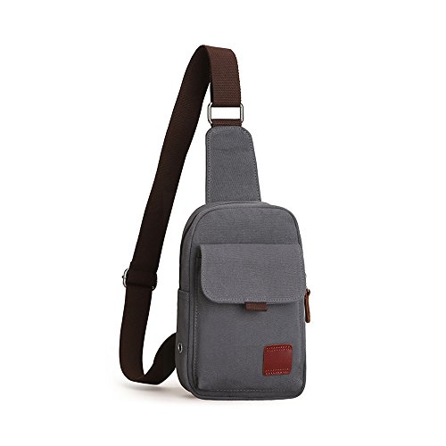 Anjcd Segeltuch-Mann-Kasten-Satz-Bewegungs-Kurier-Beutel-Freizeit-Schulter-Beutel-kleiner Rucksack 5#