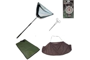 CARP-CORNER Carp or Pike Landing Net With Unhooking Mat weigh Sling Scales Scales & Forceps Set