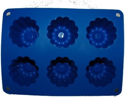 Silicone 6 Cup Dessert/Sponge Pudding/Mousse/Jelly/Cake Mould/Ice Cream/Tin/Pan FREE POSTAGE