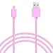 Produktbild Sweet Tech Rosa 1.5m Micro USB Nylon Umflochtenes Verwicklungssicheres Kabel Ladekabel Datenkabel Geeignet für Posh Mobile Icon Pro HD X551