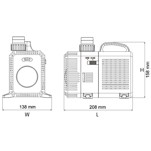 SunSun CTP-16000 SuperECO Bachlaufpumpe Filterpumpe 16000l/h 140W - 3