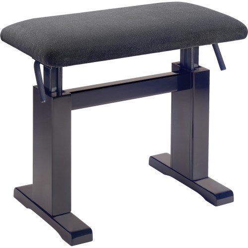 Stagg PBH 780 - Banquette hydraulique palissandre mat pour piano pelote velours