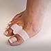 Ewin24 2 Pairs Revolutionary New Designed Stable 2 Holes Toe Separator Corrector Protect Bunion Straightener Hallux Valgus