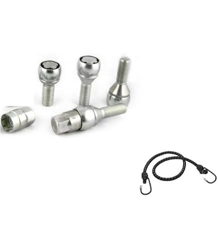 Per Rover 45 Kit Dadi Antifurto NERI Farad per Cerchi in Lega