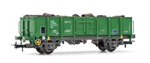 Preisvergleich Produktbild Electrotren E1262 Offener Güterwagen Elos der RENFE mit Holzstämmen Modellbahn, Grün