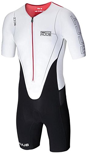 HUUB Dave Scott - Traje Largo para Hombre, Hombre, Color Negro/Blanco, tamaño Medium