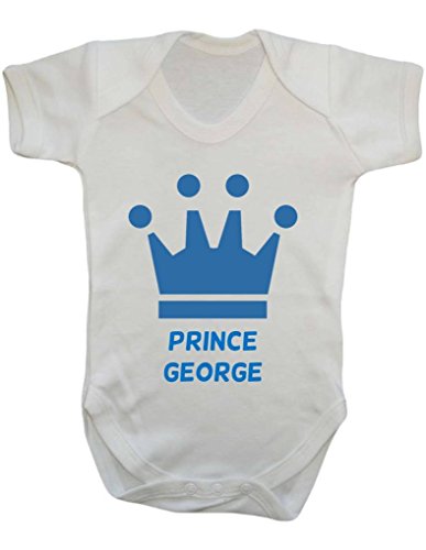 Personalised Prince Crown With Name Cute Custom Baby Onesie Vest