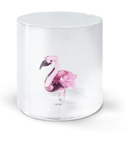 Bicchiere In Vetro Borosilicato Con Stampa Zucca - Capacit&agrave; 250 Ml, Confezione Regalo