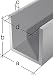 Produktbild GAH Alberts U-Profil Alu Silberfarbig 1m 8x10x8mm