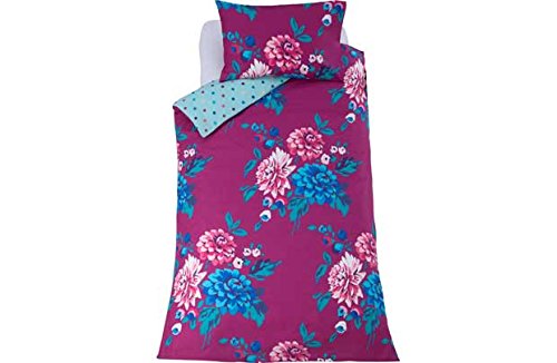 Liberty Plum Bold Floral Bedding Set - Single.