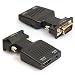 Produktbild HKFV 1pc 1080 P VGA Stecker auf HDMI Buchse Video Adapter W/3,5 mm Audio/Mini USB VGA zu HDMI Videoadapter Plus Audiokabel