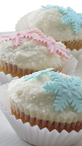 LIHAO Schneeflocken Ausstecher Fondant 3tlg Ausstechformen Auswerfer Stempel Tortendeko - 7