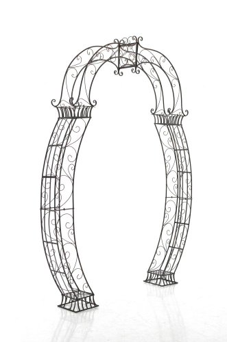 CLP XXL Rosenbogen NORBU, extra breit = 190 cm, Höhe 234 cm, Eisen pulverbeschichtet, FARBWAHL bronze - 2