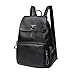 Produktbild Damen Vintage PU Leder Rucksack Laptop Schule College Bookback,Black-M
