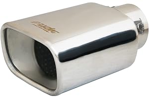 Simoni Racing TRX/102 Terminale di Scarico Universale, Uscita Rettangolare Dritta 95 x 70mm, in Acciaio Inox