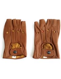 Zerimar Guantes de conducir cortosen piel de primera calidad 100% Natural