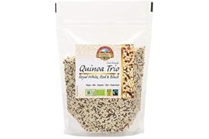 ‎PEARLS OF SAMARKAND TREASURES OF THE SILK ROAD Bio Fairtrade Quinoa Trio Royal 1,75kg Öko, glutenfrei, weiß-rot-schwarze Quinoa Komposition, aromatisch, großkörnig Premiumqualität, extra gereinigt, aus Bolivien in über 4000m Höhe angebaut 7x250g