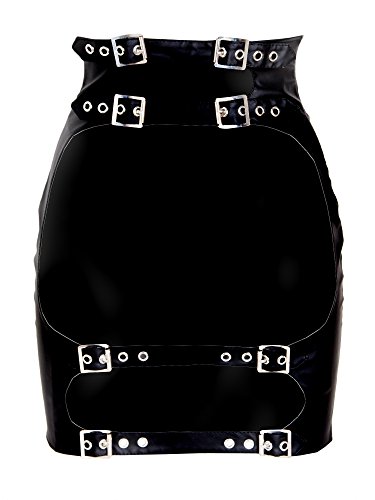 Preisvergleich Produktbild Kunstleder Spanking-Rock Schwarz Gre: S - M