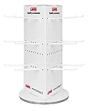 Longitud 15 cm Lampa 99042 Expositor trifacciale de Banco orientable y 18 Ganchos
