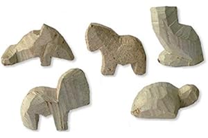 RUSEPIN 570159 - Speckstein-Rohlinge, 5er Tiere-Set-1, NICHT NUR FÜR ANFÄNGER!!!…