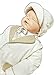 6 piece children christening suit dress with jacket, shirt, pants, embroidered vest, bow tie and hat, size 80-86, L27