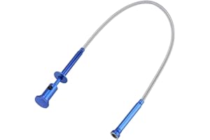 JOYZAN Herramienta de recogida de garra flexible, recogida de imán retráctil de aleación de 4 garras con iluminación LED Herramientas de limpieza de drenaje Recogedor de basura Herramienta de recogida