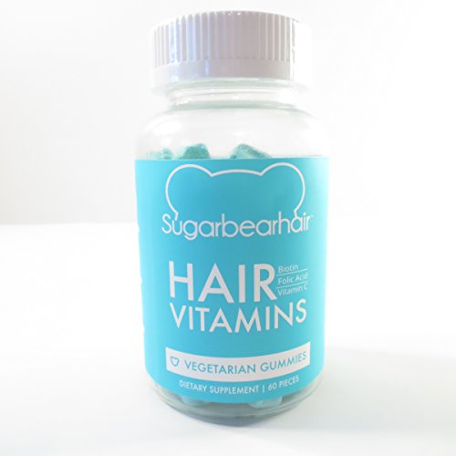 SugarBearHair, Gummibärchen, Haar-Vitamine, Biotin Haarwuchs, 1 Dose 60 Stück, Bestseller in USA für glänzendes, stabiles Haar …