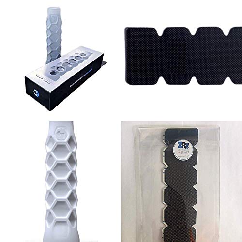 Grip Padel HESACORE Tour Grip + 1 Unidad Protector Pala de Padel ZRZ Dentado Negro MAS Vendido