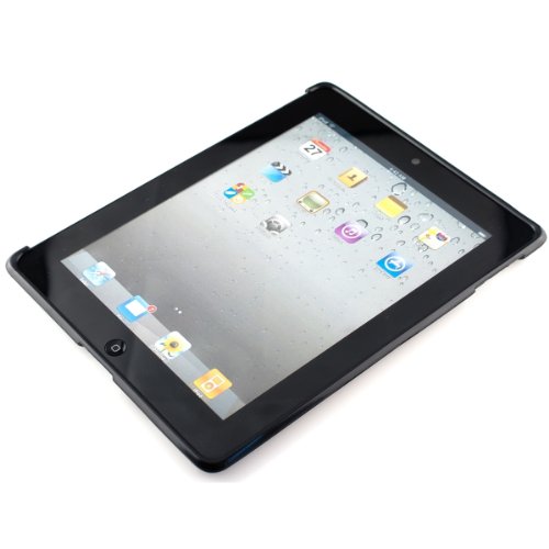 kwmobile Hülle für Apple iPad 2 / 3 / 4 – Smartcover Kompatibles Backcover Case Tablet Schutzhülle TPU Silikon – Tabletcase Cover Schwarz - 2