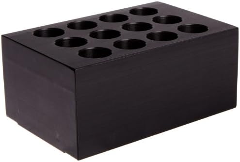 Torrey Pines 620-5022 Aluminum Sample Block with 12 Holes for 15/16mm Test Tube