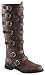 Produktbild Funtasma Gotham-110 Retro Steampunk Schnallen Stiefel Kunstleder Braun 40-48 Karneval Fasching Halloween Kostüm, S / M / L / XL:S (40-42)