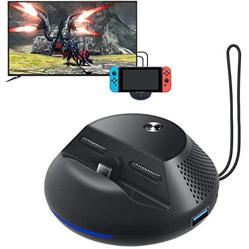 StarPlayer Base y soporte Switch de Nintendo con 3 puertos USB, 1 HDMI 1080P, modo de TV compatible y modo de consola