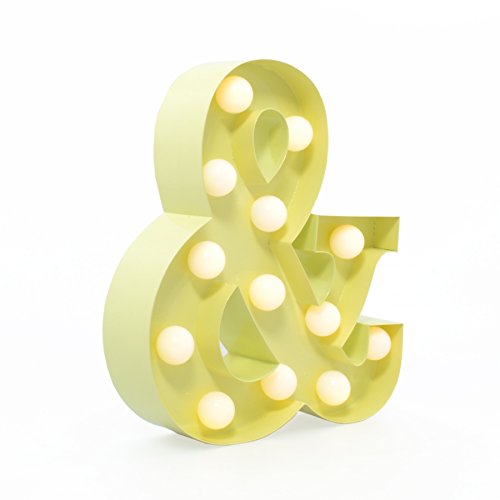Carnaval luz y luz Metal del símbolo de Ampersand (helado) Contempora