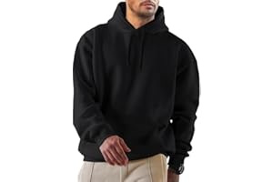 JMIERR Hoodie Herren Freizeit Pullover mit Taschen Winter Warm Langarm Kordelzug Sweatshirt Männer Baumwolle Kapuzenpullover