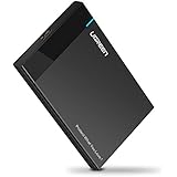 UGREEN External HDD SATA Case, USB 3.0 Enclosure for 2.5" 9.5mm 7mm SSD HDD SATA I / II / III UASP Supported Compatible with WD, Toshiba, Seagate, Samsung, Hitachi, etc with 30cm USB 3.0 Cable