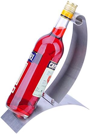 WSZYD Wine rack Wine rack wave wine rack stainless steel wine rack creative wine rack wine rack European natural wind wine rack iron ornaments living room bedroom entrance kitchen office bar KTV stainless steel 29x21x10cm