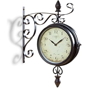 Orologio Da Parete Boltze Yella Vintage - Diametro 40 Cm Con Numeri Romani, Stile Retrò - Foto 4