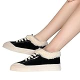 TianWlio Stiefel Frauen Herbst Winter Schuhe Stiefeletten Boots Gekreuzt Schuhe Kurze Plüsch Lederschuhe Atmungsaktive Wild Sneakers Schwarz 39