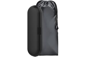 Generic001 Reiseetui für Philips Sonicare Elektrische Zahnbürsten, Reise Etui Schutzhülle Hülle mit Samtbeutel Flexcare Zahnbürsten 1 Handstück und 2 Aufsteckbürsten Premium - Schwarz, (NBPHCBK