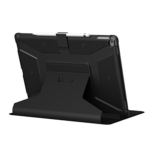 Urban Armor Gear Metropolis Schutzhülle nach US-Militärstandard für Apple 12,9″ iPad Pro (Nicht für 2. Generation aus 2017) – schwarz (Schwarzes Logo) [Smart Keyboard kompatibel | Verstärkte Ecken | Wake/Sleep | Sturzfest Standfunktion] – IPDPRO12.9-E-BL-BBY - 5