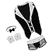 Produktbild F Fityle 4 Stücke Sexy Herren Dessous Kostüm Kit Smoking Herren Fliege Outfit