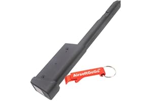 HUCBDJT 100rds lungo Caricatori per Marui 18C AEP / Cyma CM030 CM123 Softair AEP - AirsoftGoGo Portachiavi Incluso