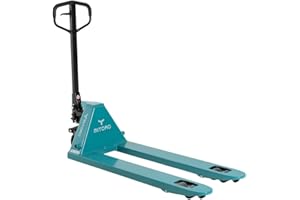 REGALOS MIGUEL MiToro - Transpaleta Manual Industrial MiToro - 2500kg - Horquillas 550x1150mm – Elevación 75-190mm - Ruedas Poliuretano PU - Bomba Hidráulica Profesional – Mango en Caucho – Almacén Logística