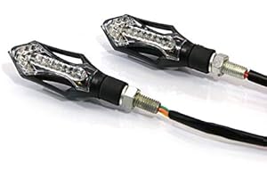 Alchemy Parts LED Motorbike Indicators with Integrated Tail Lights & Stoplights for Most Types of Motorbike, Quad, ATV & Trike