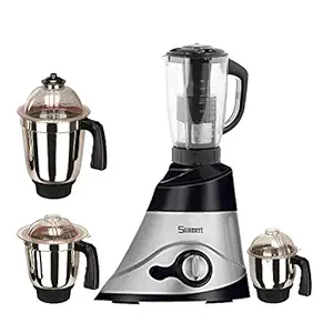 Sunmeet Black-Silver Color 1000Watts Mixer Grinder with 4 Jar (1 Juicer Jar with Filter, 1 Large Jar, 1 Medium Jar and 1 Chuntey Jar) 2019-TM