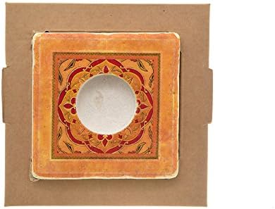 SVE Portalume Tealights, Marble 10x10x2.4 cm Yellow Tile Bis