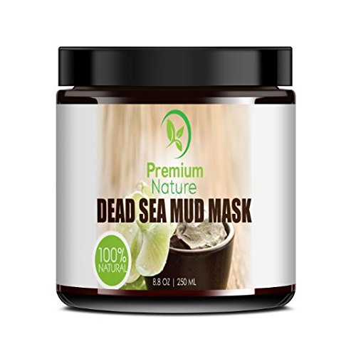 Dead Sea Mud Mask for Face and Body - 236 ml Melts Cellulite Treats Acne Strech Mark Removal - Deep Detox Cleaning Mask Pore Minimizer and Wrinkle Reducer - Natural and Organic Premium Nature