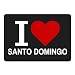 Produktbild Mousepad Classic I Love Santo Domingo schwarz